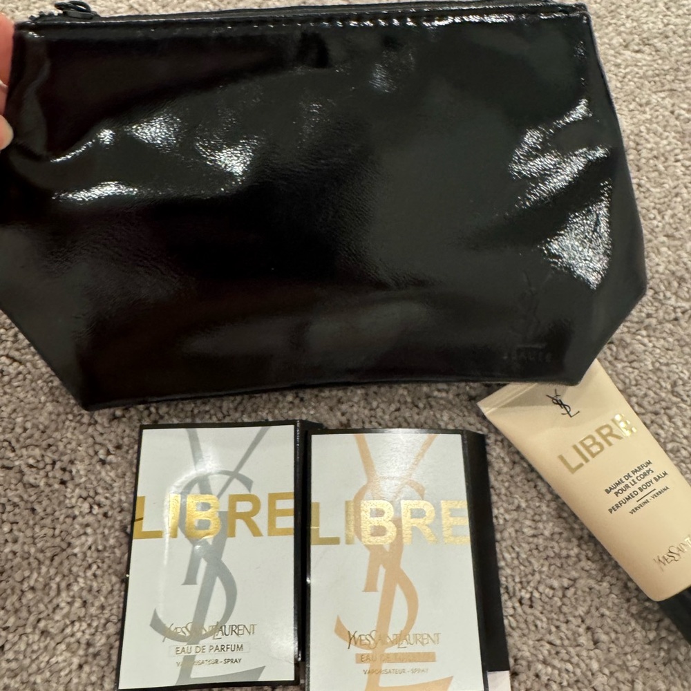 Yves Saint Laurent Glossy Black Beauty Pouch